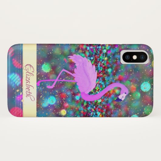 Glitzer Bokeh Gold Confetti, Flammenspiel- Persona Case-Mate iPhone Hülle (Rückseite (Horizontal))