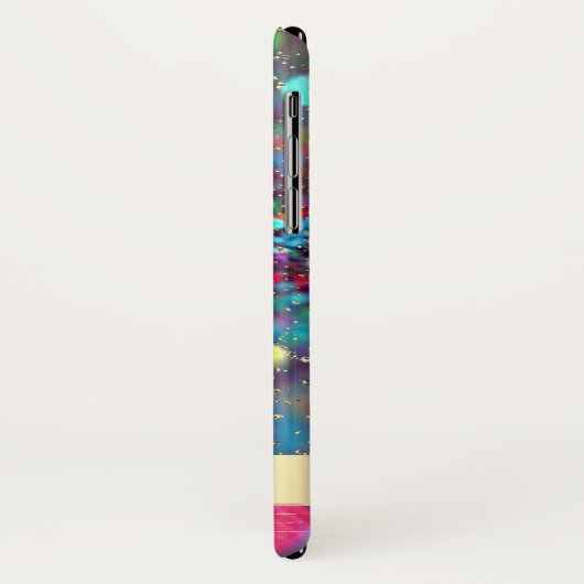 Glitzer Bokeh Gold Confetti, Flammenspiel- Persona Case-Mate iPhone Hülle (Hinten/Links)