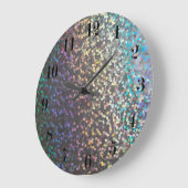 Glitzer bokeh Scheindruck Große Wanduhr (Winkel)