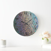 Glitzer bokeh Scheindruck Große Wanduhr (Zuhause)