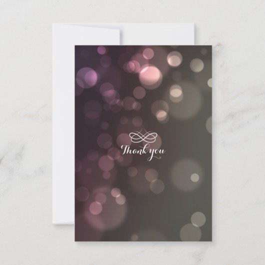 Glitzer Bokeh Sparkle Wedding Brautparty UAWG RSVP Karte (Rückseite)