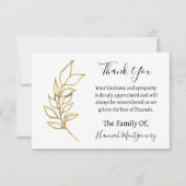 Glitzer Branch Beerdigung Beileid Vielen Dank Mitteilungskarte (Vorderseite)