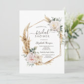 Glitzer-Brautparty Einladung (Stehend Vorderseite)