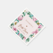 Glitzer-Brautparty in Rosa Serviette (Ecke)