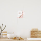 Glitzer Brautparty Rose Gold ID644 Poster (Küche)