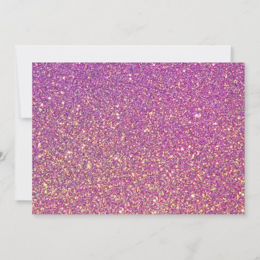 Glitzer Brautparty Zukunft Frau Einladung (Rückseite)