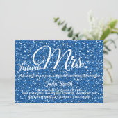 Glitzer Brautparty Zukunft Frau Einladung (Stehend Vorderseite)