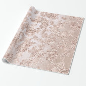Glitzer Bride Elegante Rosa Rose Silbersteinglam Geschenkpapier (Ungerollt)