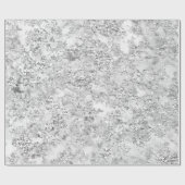 Glitzer Bride Marble Gray Gray Silver Stone Abstra Geschenkpapier (Flach)