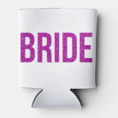 Glitzer Bride Pink Dosenkühler (Vorderseite)