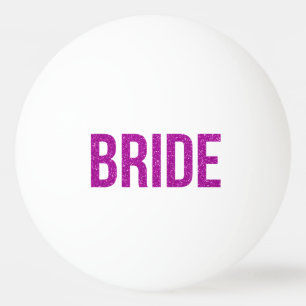 Glitzer Bride Pink Tischtennisball
