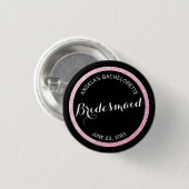 Glitzer Bridesmaid Bachelorette Button (Vorne & Hinten)