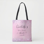GLITZER BRIDESMAID GIFT TOTE BAG TASCHE (Vorderseite)