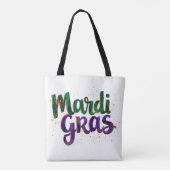 Glitzer Brushstroke Mardi Gras Tasche (Rückseite)