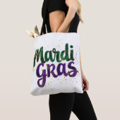 Glitzer Brushstroke Mardi Gras Tasche (Von Nahem)