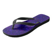 Glitzer-Buchse-Funkeldruck Badesandalen (Schrägansicht)