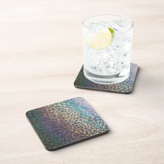 Glitzer-Buchse-Funkeldruck Getränkeuntersetzer (Rechte Seite)