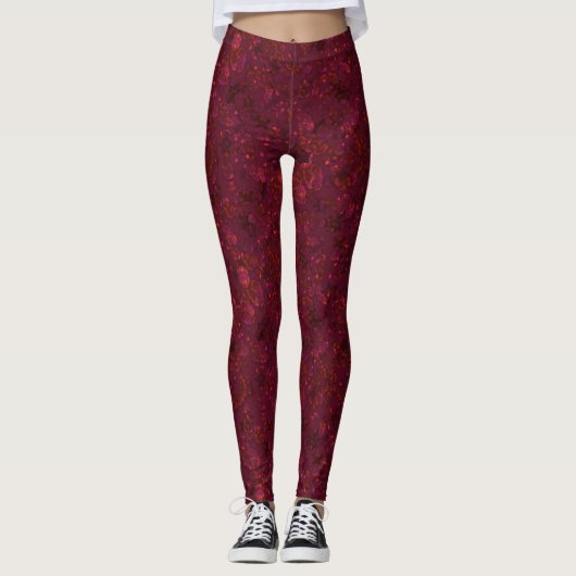Glitzer-Buchse-Funkeldruck Leggings (Vorderseite)