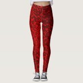 Glitzer-Buchse-Funkeldruck Leggings (Vorderseite)