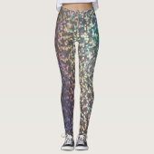 Glitzer-Buchse-Funkeldruck Leggings (Vorderseite)