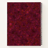 Glitzer-Buchse-Funkeldruck Notizblock (Rückseite)