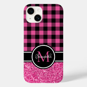 Glitzer Buffalo Kariert Monogram Case-Mate iPhone 14 Hülle
