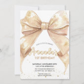 Glitzer-Buggeburt Einladung (Vorderseite)