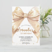 Glitzer-Buggeburt Einladung (Stehend Vorderseite)