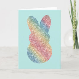 Glitzer Bunny Hoppy Osterzeit Feiertagskarte