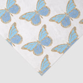 Glitzer Butterflies Serie Design 4 Seidenpapier (Detail)