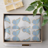 Glitzer Butterflies Serie Design 4 Seidenpapier (Geschenk)