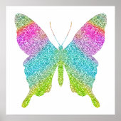Glitzer Butterfly Poster (Vorne)