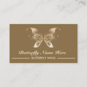 Glitzer Butterfly Wing Swirl dekorativ Visitenkarte (Vorderseite)