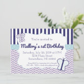 Glitzer Butterfly zum Geburtstag Einladung (Stehend Vorderseite)