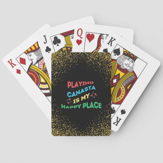 Glitzer Canasta Karten Spielkarten (Rückseite)