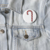 Glitzer Candy Cane Button (Beispiel)