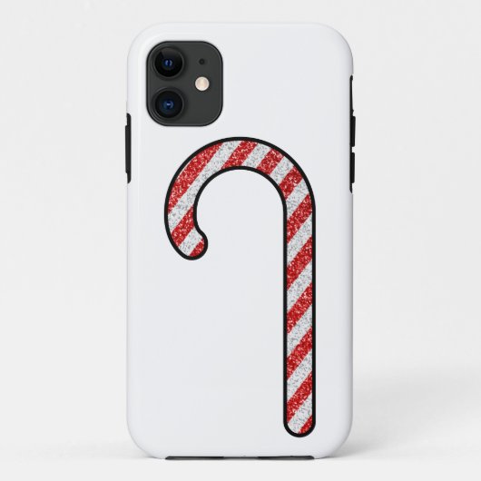 Glitzer Candy Cane Case-Mate iPhone Hülle (Rückseite)