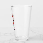 Glitzer Candy Cane Glas (Links)