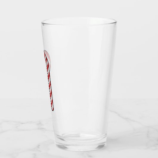 Glitzer Candy Cane Glas (Links)
