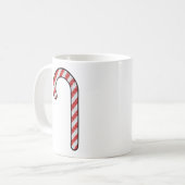 Glitzer Candy Cane Kaffeetasse (Vorderseite Links)