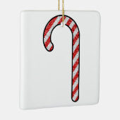 Glitzer Candy Cane Keramikornament (Rechts)