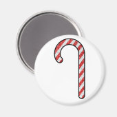 Glitzer Candy Cane Magnet (Vorderseite/Rückseite)