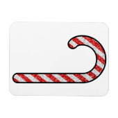 Glitzer Candy Cane Magnet (Horizontal)