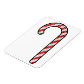 Glitzer Candy Cane Magnet (Linke Seite)
