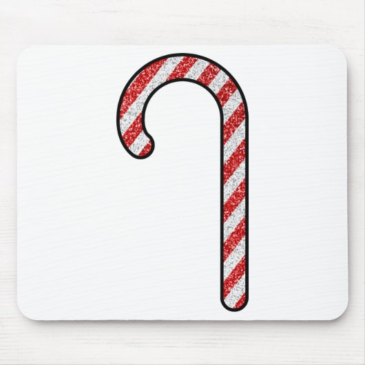 Glitzer Candy Cane Mousepad (Vorne)