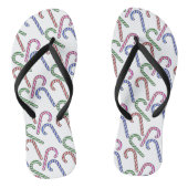 Glitzer Candy Cane Pattern Badesandalen (Fußbett)