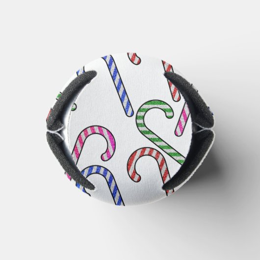 Glitzer Candy Cane Pattern Dosenkühler (Unterseite)