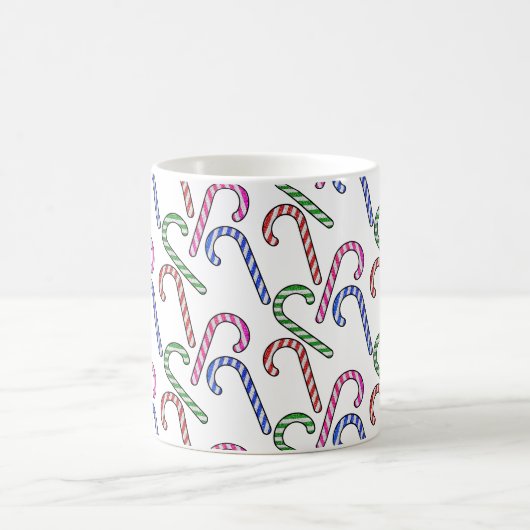 Glitzer Candy Cane Pattern Kaffeetasse (Mittel)