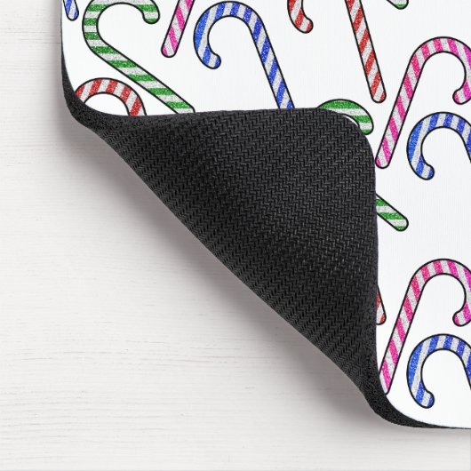 Glitzer Candy Cane Pattern Mousepad (Ecke)