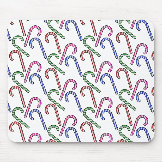 Glitzer Candy Cane Pattern Mousepad (Vorne)